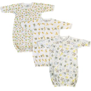 Unisex Newborn Baby 3 Piece Gown Set Nc_0744