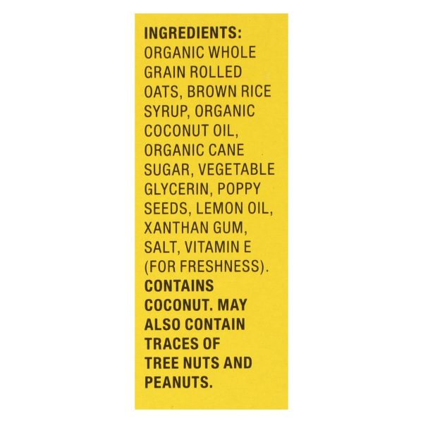 Bobo's Oat Bars - Oat Bar - Lemon Poppyseed - Case of 6 - 4 pk - Image 2