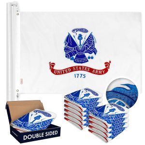 US Army Flag 2x3FT 10-Pack Double-sided Embroidered Polyester By G128