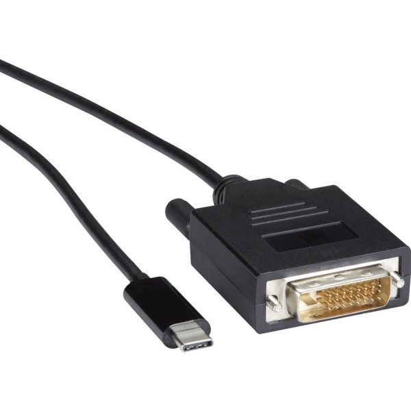 Black Box USB-C Adapter Cable - USB-C to DVI Adapter, 1080p @ 60Hz, DP 1.2 Alt Mode - Image 2