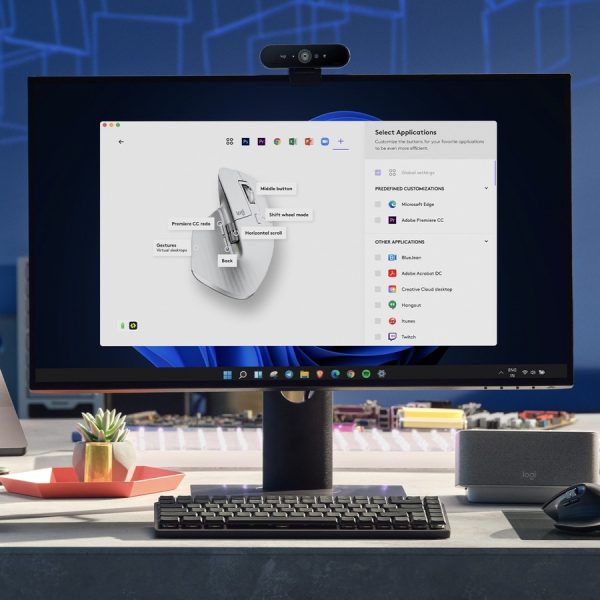 Logitech MX Master 3S - Wireless Performance Mouse with Ultra-fast Scrolling, Ergo, 8K DPI, Track on Glass, Bluetooth, Pale Grey - Image 5