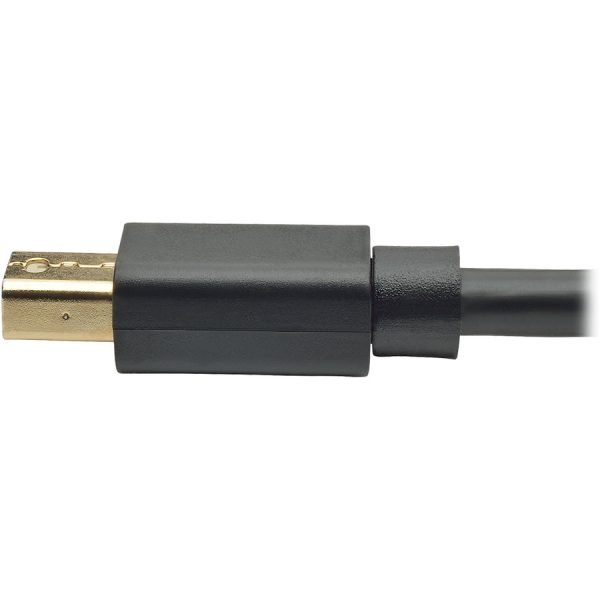 Eaton Tripp Lite Series Mini DisplayPort to DisplayPort Adapter Cable, 4K 60Hz (M/M), DP Latching Connector, Black, 3 ft. (0.9 m) - Image 3