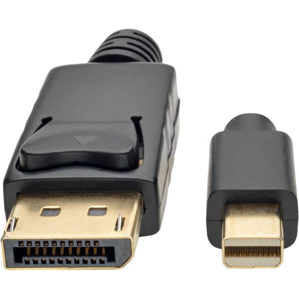 Eaton Tripp Lite Series Mini DisplayPort to DisplayPort Adapter Cable, 4K 60Hz (M/M), DP Latching Connector, Black, 3 ft. (0.9 m) - Image 4