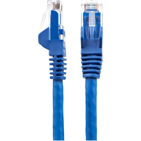 StarTech.com 7ft (2m) CAT6 Ethernet Cable, LSZH (Low Smoke Zero Halogen) 10 GbE Snagless 100W PoE UTP RJ45 Blue Network Patch Cord, ETL - Image 2