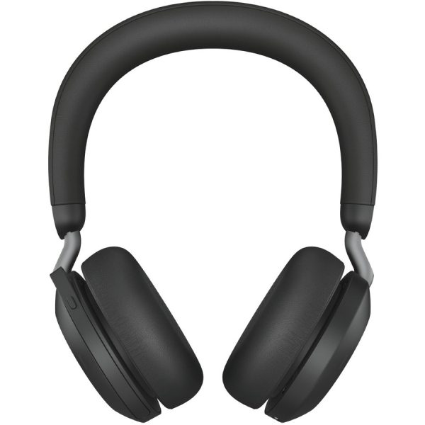 Jabra Evolve2 75 Wireless On-ear Stereo Headset - USB-A - For MS Teams - With Charging Stand - Black - Binaural - Ear-cup - 3000 cm - Bluetooth - 20 Hz to 20 kHz - MEMS Technology Microphone - Noise Cancelling - Image 11