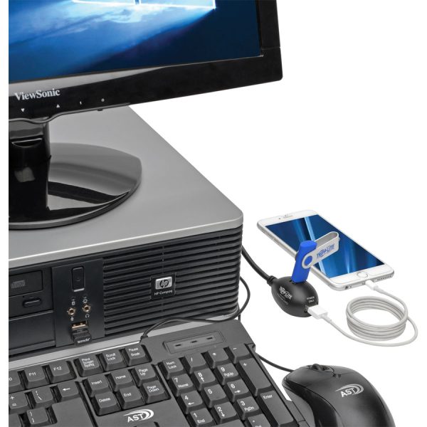 Eaton Tripp Lite Series 2-Port USB 3.0 SuperSpeed Desktop Extension Cable A (M/2xF), 6 ft. (1.83 m) - Image 2