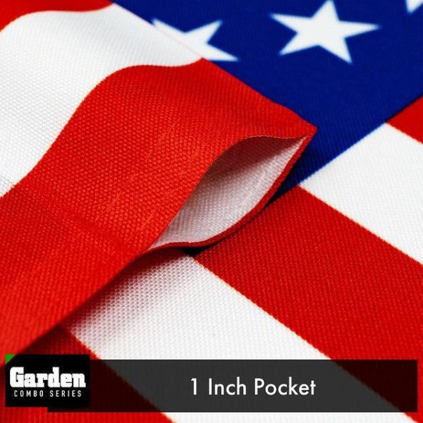 G128 Combo Pack: Garden Flag Stand Black 36x16 Inch & Garden Flag Betsy Ross Flag 12x18 Inch - Image 4