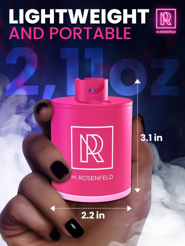 Pink Hookah Pump with 1300 mAh Rechargeable Battery   Electric Hookah Air Pump Kit with Led Light   Mini Hookah Pump Starter   Universal Shisha Hookah Starter Kit Helper   Hookah Starter - Image 4