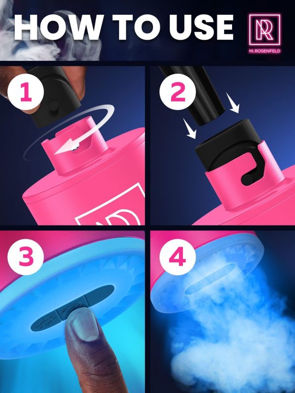 Pink Hookah Pump with 1300 mAh Rechargeable Battery   Electric Hookah Air Pump Kit with Led Light   Mini Hookah Pump Starter   Universal Shisha Hookah Starter Kit Helper   Hookah Starter - Image 7