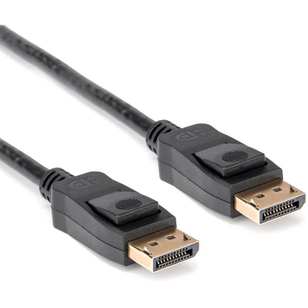 Rocstor Premium 6ft / 2m DisplayPort 1.2 Cable M/M - DisplayPort 4k - DisplayPort Male Digital Audio/Video - 6ft - Black- DP TO DP Cable 4Kx2K - Image 4