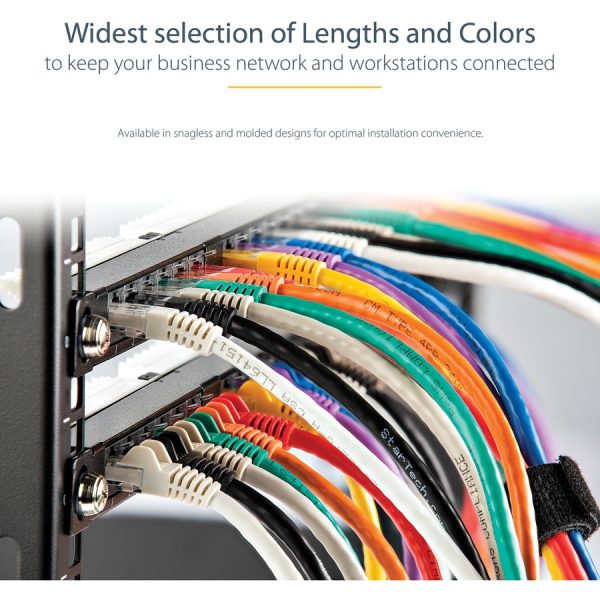 StarTech.com 20ft CAT6 Ethernet Cable - Blue Molded Gigabit - 100W PoE UTP 650MHz - Category 6 Patch Cord UL Certified Wiring/TIA - Image 7