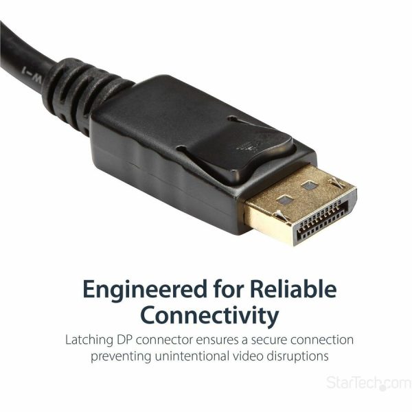 StarTech.com DisplayPort to HDMI Adapter, 1080p DP to HDMI Video Converter, DP to HDMI Monitor/TV Dongle, Passive, Latching DP Connector - Image 3