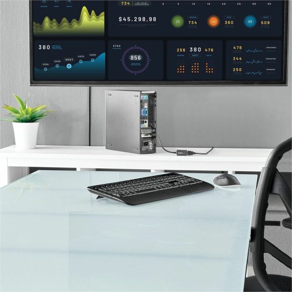 StarTech.com DisplayPort to HDMI Adapter, 1080p DP to HDMI Video Converter, DP to HDMI Monitor/TV Dongle, Passive, Latching DP Connector - Image 6