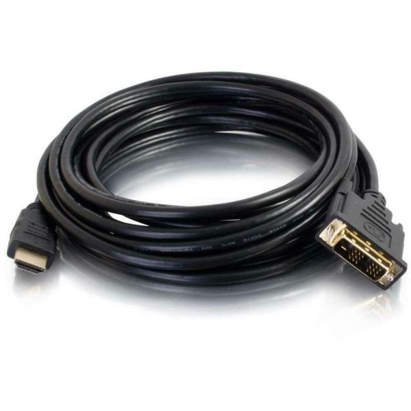 C2G 1.5m (5ft) HDMI to DVI Cable - HDMI to DVI-D Adapter Cable - 1080p - Image 2