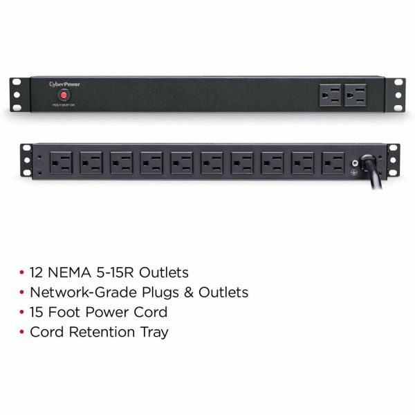 CyberPower PDU15B2F10R 100 - 125 VAC 15A Basic PDU - Image 2
