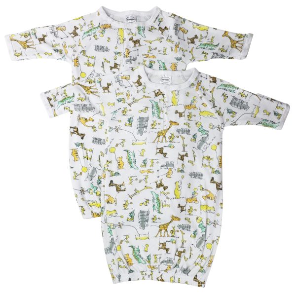 Unisex Newborn Baby 2 Piece Gown Set Nc_0729