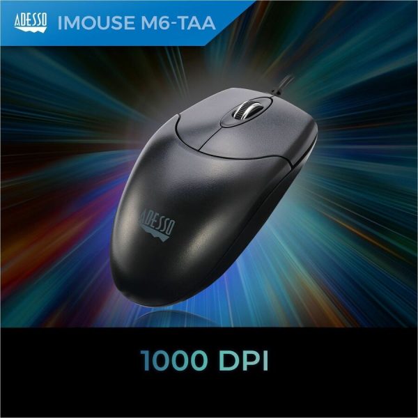 Adesso iMouse M6-TAA - Optical Scroll Mouse (TAA Compliant) - Image 6