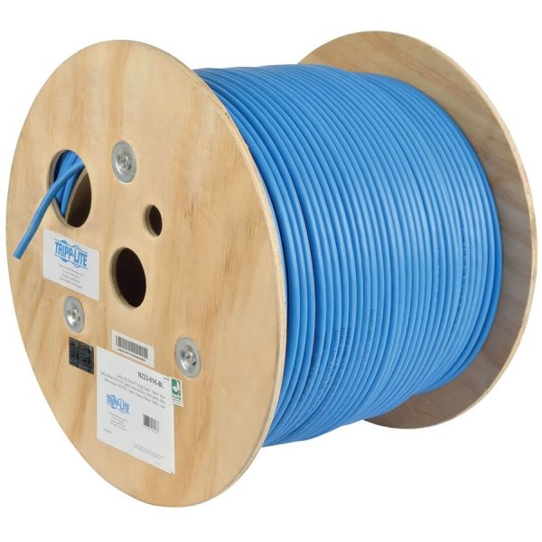 Eaton Tripp Lite Series Cat6a 10G-Certified Solid Core UTP CMR PVC Bulk Ethernet Cable, Blue, 1000 ft. (304.8 m) - Image 3