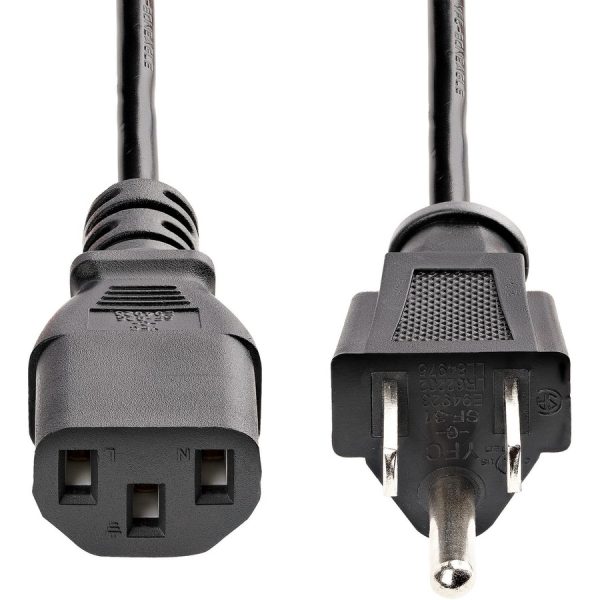 StarTech.com 6 ft Standard Computer Power Cord - NEMA5-15P to C13 - Power cable - 10 Pack - Image 4