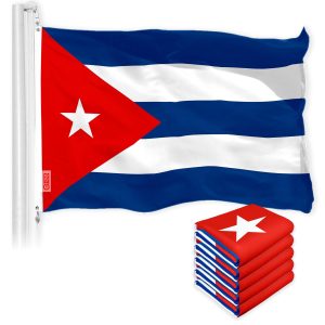 Cuba Cuban Flag 3x5 Ft 5-Pack 150D Printed Polyester By G128