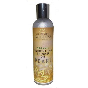 Organic Illuminating Shimmer Body & Face Oils Pearl Radiant Glow & Hydration 4 oz.