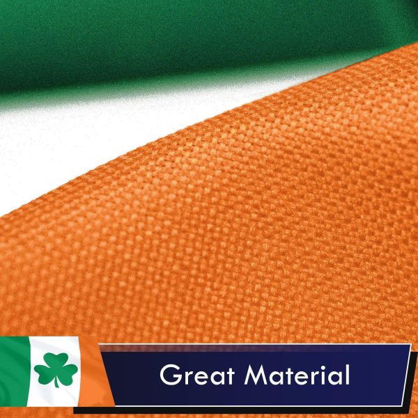Irish Shamrock Flag 75D Printed Polyester 3x5 Ft - Image 4
