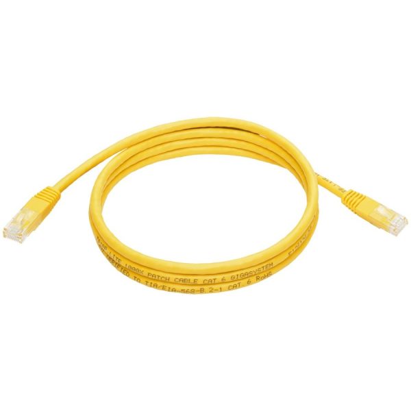 Eaton Tripp Lite Series Cat6 Gigabit Molded (UTP) Ethernet Cable (RJ45 M/M), PoE, Yellow, 5 ft. (1.52 m) - Image 5