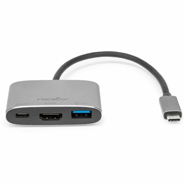 Rocstor Type-C to HDMI/USB-A/Type-C Data or PD3.1 Charging - Image 3
