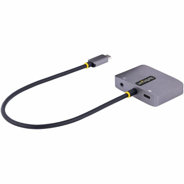 StarTech.com USB C Video Adapter, USB C to HDMI VGA Multiport Adapter, 3.5mm Audio, 4K 60Hz HDR, 100W PD 3.0 PT, USB C Display Adapter - Image 4