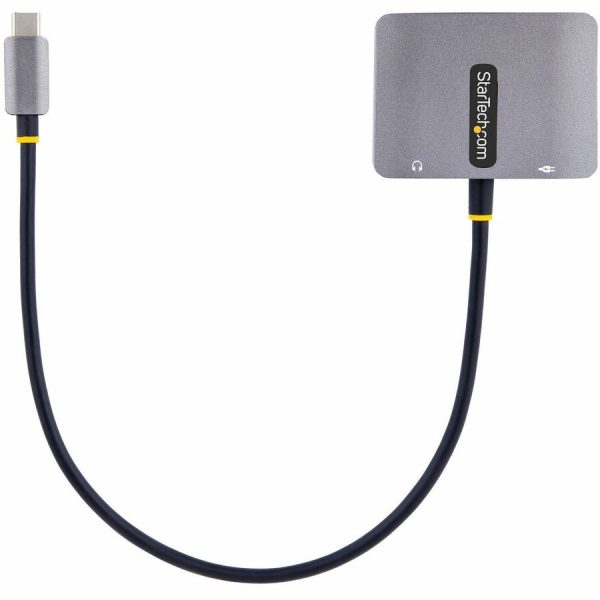 StarTech.com USB C Video Adapter, USB C to HDMI VGA Multiport Adapter, 3.5mm Audio, 4K 60Hz HDR, 100W PD 3.0 PT, USB C Display Adapter - Image 5