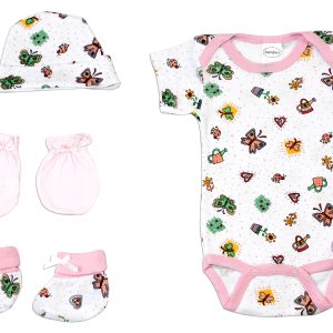 Newborn Baby Girls 4 Pc  Baby Shower Gift Set Ls_0082