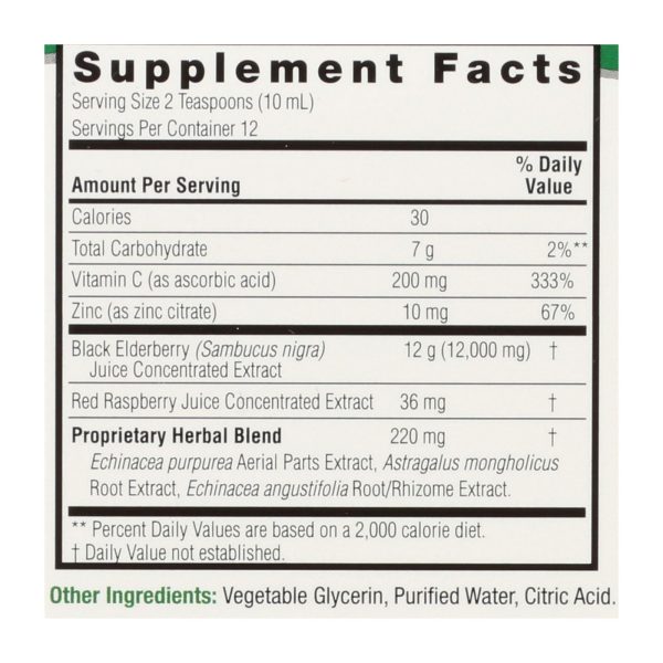 Nature's Answer - Sambucus Immune Support - 4 fl oz - Image 2