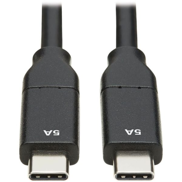 Eaton Tripp Lite Series USB-C Cable (M/M), USB 2.0, 5A (100W) Rated, USB-IF Certified, 3M (9.9 ft) - Image 2