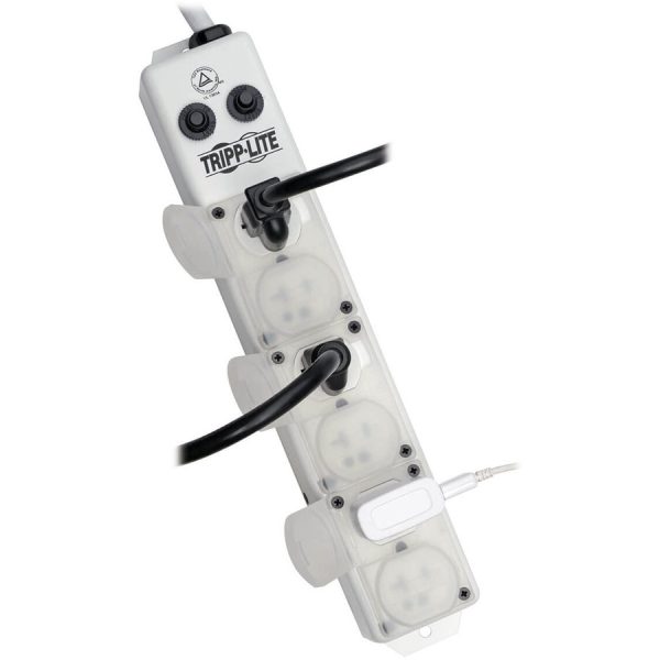 Eaton Tripp Lite Series Safe-IT UL 1363A Medical-Grade Power Strip for Patient-Care Vicinity, 6x 20A Hospital-Grade Outlets, Safety Covers, 7 ft. Cord - Image 2
