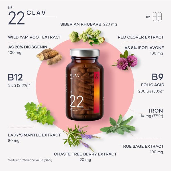 ® Natural Hormone Balance for Women   PMS Relief with Siberian Rhubarb Wild Yam & Vitex Berry   Vegan Menstrual Regulator Supplement   120 Capsules - Image 5