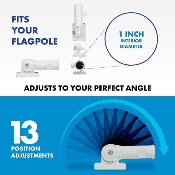 G128 Combo Pack: 6 Ft Tangle Free Aluminum Spinning Flagpole (Silver) & North Atlantic Treaty Org NATO Flag 3x5 Ft, LiteWeave Pro Series Printed 150D Polyester | Pole with Flag Included - Image 8