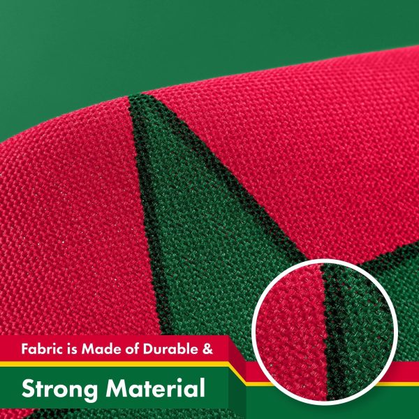 G128 2 Pack: Dominica Dominican Flag | 3x5 Ft | LiteWeave Pro Series Printed 150D Polyester | Country Flag, Indoor/Outdoor, Vibrant Colors, Brass Grommets, Thicker and More Durable Than 100D 75D Poly - Image 4