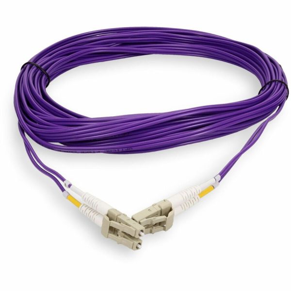 AddOn 6m LC to LC Purple OM4 Duplex OFNR (Riser-Rated) Fiber Patch Cable - Image 8