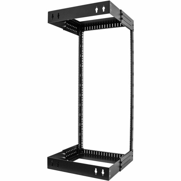 StarTech.com 2-Post 24U Heavy-Duty Wall Mount Network Rack, 19" Open Frame Server Rack with Adjustable Depth, Data Rack for IT Equipment~ - Image 4