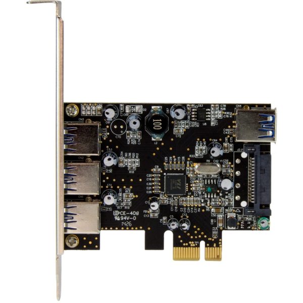 StarTech.com 4 Port PCI Express USB 3.0 Card - 3 External and 1 Internal - 5Gbps - Image 2