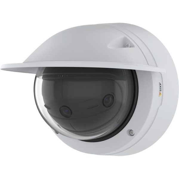 AXIS Panoramic P3818-PVE 13 Megapixel Outdoor 4K Network Camera - Color - Dome - White - TAA Compliant - Image 2