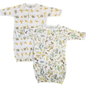 Unisex Newborn Baby 2 Piece Gown Set Nc_0754