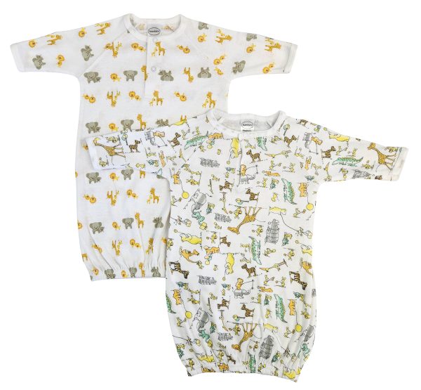 Unisex Newborn Baby 2 Piece Gown Set Nc_0754