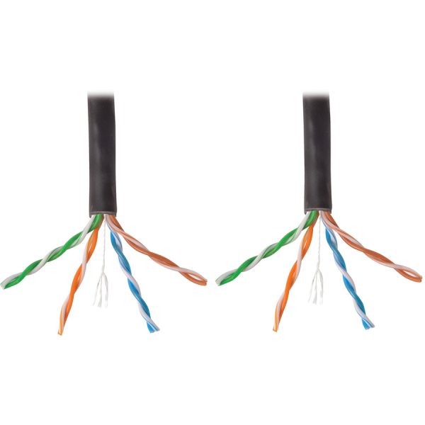 Eaton Tripp Lite Series Cat6 Gigabit Solid Core UTP PVC Bulk Ethernet Cable, Black, 1000 ft. (304.8 m), TAA - Image 3