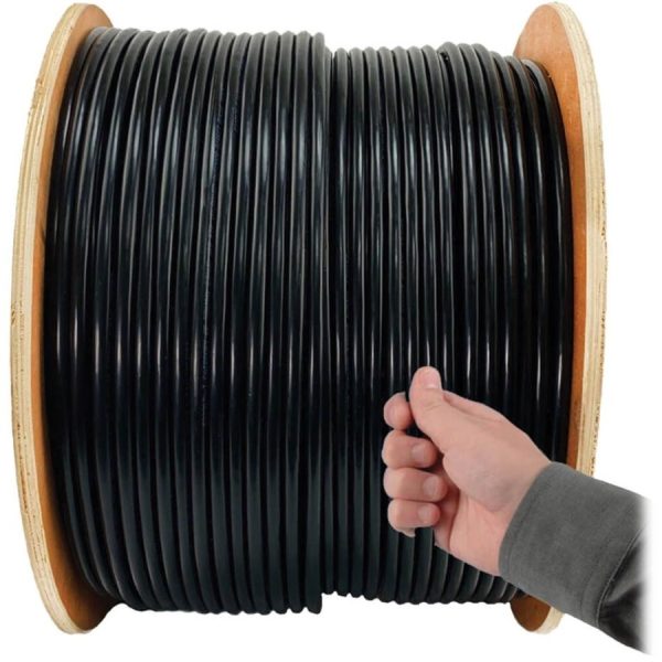 Eaton Tripp Lite Series Cat6 Gigabit Solid Core UTP PVC Bulk Ethernet Cable, Black, 1000 ft. (304.8 m), TAA - Image 5