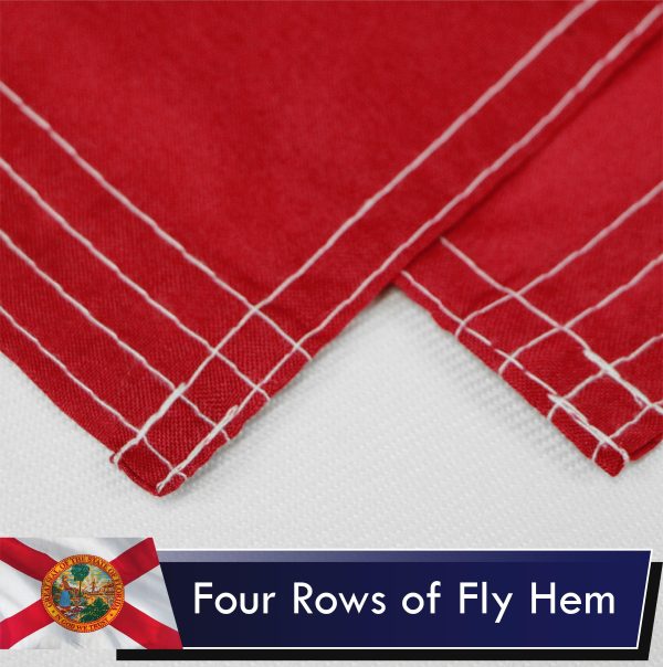 Florida FL State Flag 3x5 Ft 2-Pack Printed Polyester By G128 - Image 5