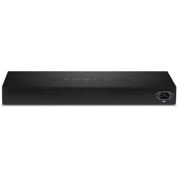 TRENDnet 52-Port Gigabit Web Smart Switch, 48 Gigabit RJ-45 Ports, 4 Shared Gigabit Ports (RJ-45 or SFP), 104 Gbps Switching Capacity, VLAN, QoS, LACP, IPv6, Lifetime Protection, Black, TEG-524WS - Image 4
