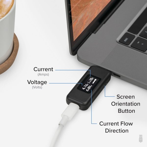 Plugable USB C Power Meter Tester for Monitoring USB-C Connections - Image 3