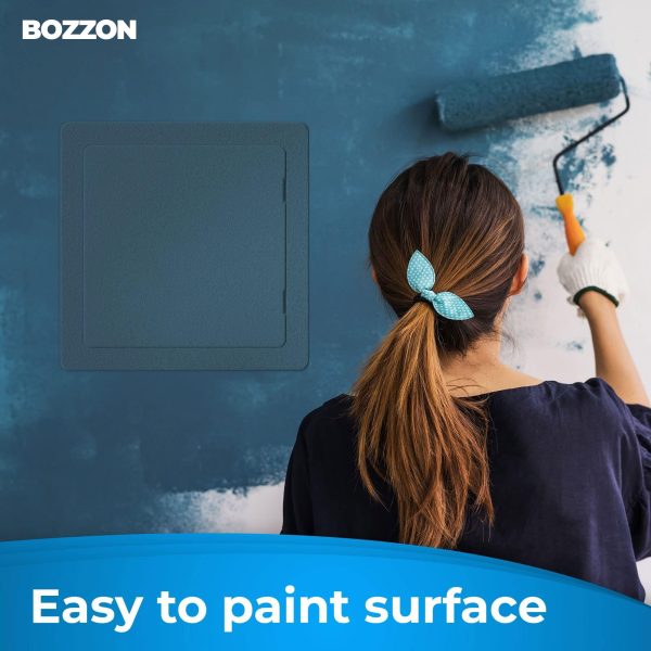 Access Panel for Drywall   10x10 inch   Wall Hole Cover   Access Door   Plumbing Access Panel for Drywall   Heavy Durable Plastic White - Image 4