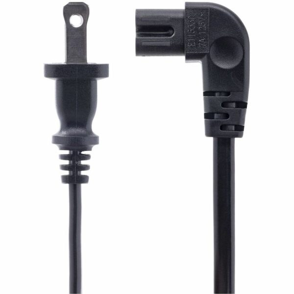 StarTech.com 10ft (3m) Laptop Power Cord, NEMA 1-15P to Right Angle C7, 7A 125V, 18AWG, Replacement Laptop Charger Cable, UL Listed - Image 2